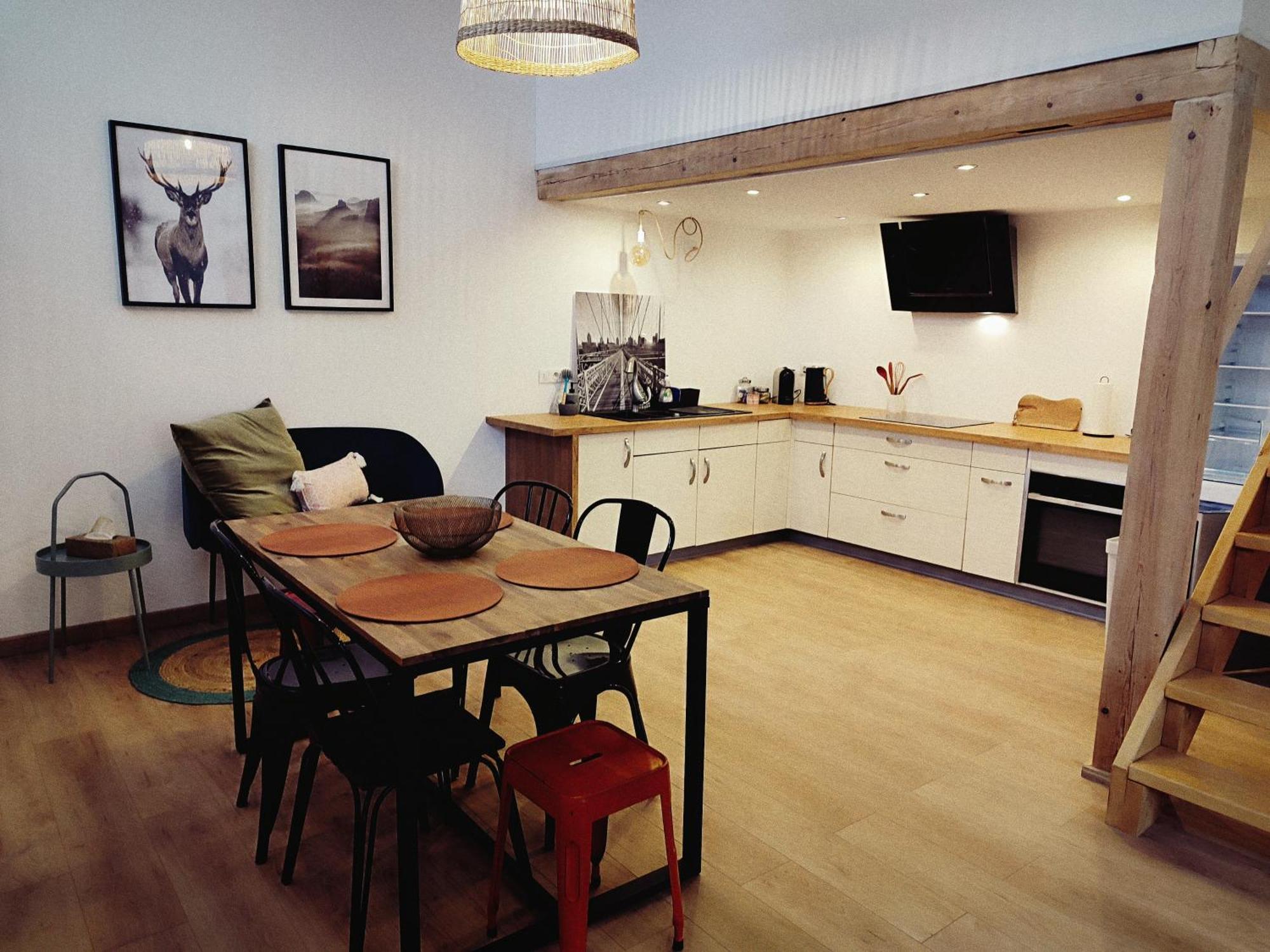 Appartamento Le Chaleureux Loft 1 Minute Du Tram Lingolsheim Esterno foto